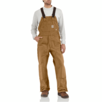 FR-BIBS-101627 Flame-Resistant Duck Bib Overall/Unlined (in Carhartt Brown)