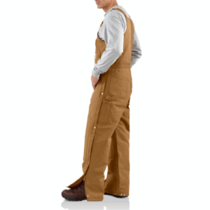 BIBS-R38 Loose Fit Firm Duck Insulated Biberalls (in Carhartt Brown) - Image 3