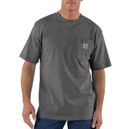 TSHIRT-K87 Workwear Pocket Short-Sleeve T-Shirt (in Carbon Heather ...