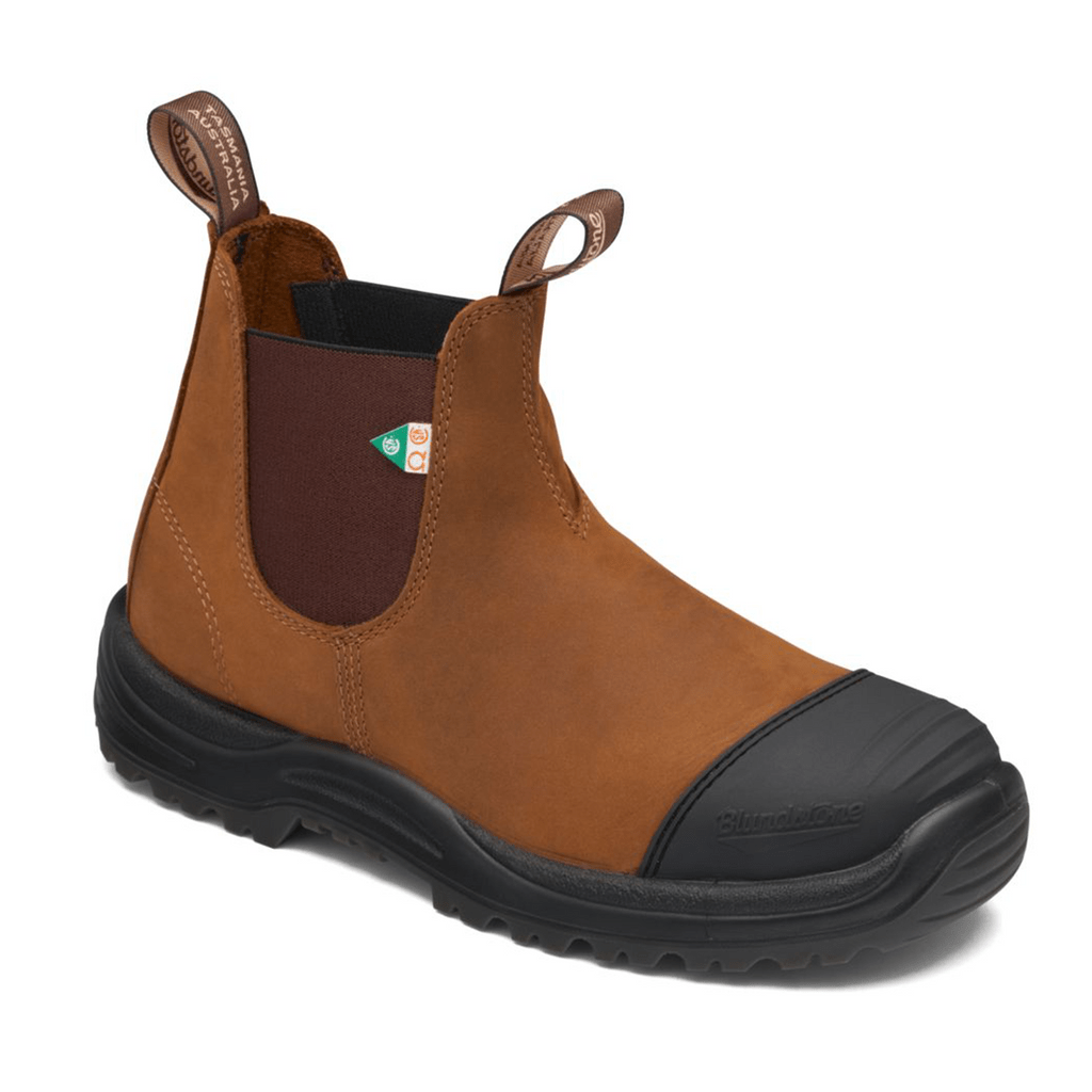Blundstone 169 - Work & Safety Boot Rubber Toe Cap Crazy Horse Brown (CSA)