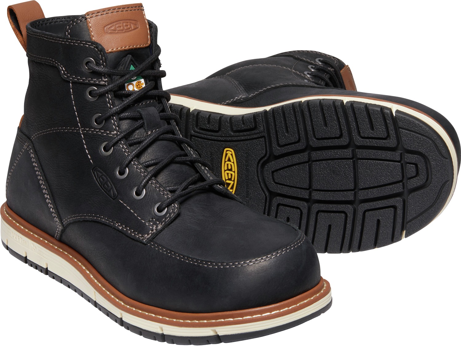 Men's CSA Oshawa+ 8 Side Zip Waterproof Boot (Carbon-Fiber Toe) |  Black/Black