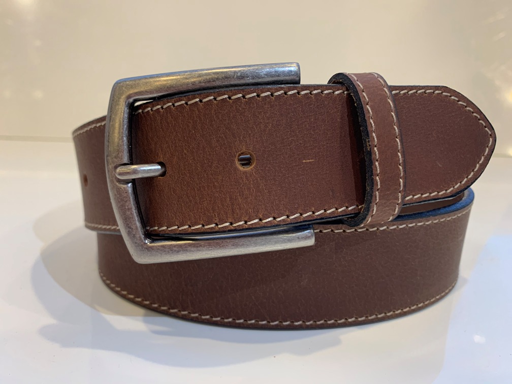 8028-14 Bench Craft 40MM Mid Brown Leather Belt | Reddhart Workwear ...