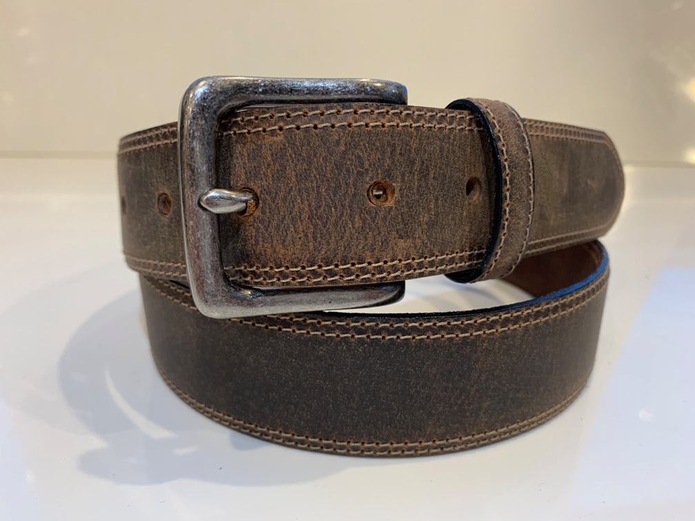 8352-12 Bench Craft 35MM Oil Tan Brown Leather Belt | Reddhart Workwear ...