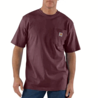 TSHIRT-K87 Workwear Pocket Short-Sleeve T-Shirt (in Port)