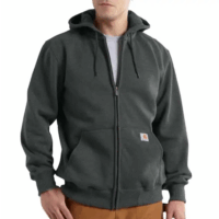 SWEATSHIRTS-100614 Rain Defender® Paxton Heavyweight Hooded Zip-Front Sweatshirt (in Carbon Heather)