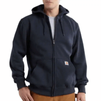 SWEATSHIRTS-100614 Rain Defender® Paxton Heavyweight Hooded Zip-Front Sweatshirt (in New Navy)