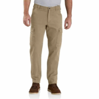 PANTS-103574 M RF RlxdFit Canvas Cargo Work Pant (in Dark Khaki)