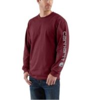 TSHIRT-K231 Signature Sleeve Logo Long-Sleeve T-Shirt (in Port)