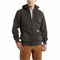 SWEATSHIRTS-100614 Rain Defender® Paxton Heavyweight Hooded Zip-Front Sweatshirt (in Peat)