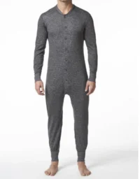 8800-572 MEN'S TWO-LAYER WOOL ONESIE - Charcoal Mix