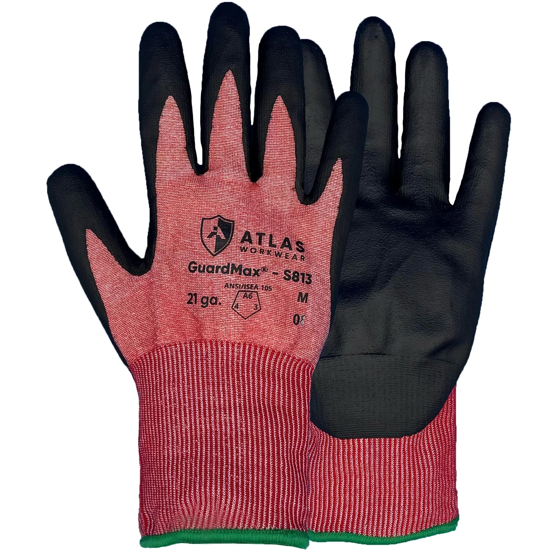 Atlas GuardMax 21 ga. Nitrile Coated Glove - 813 Summer